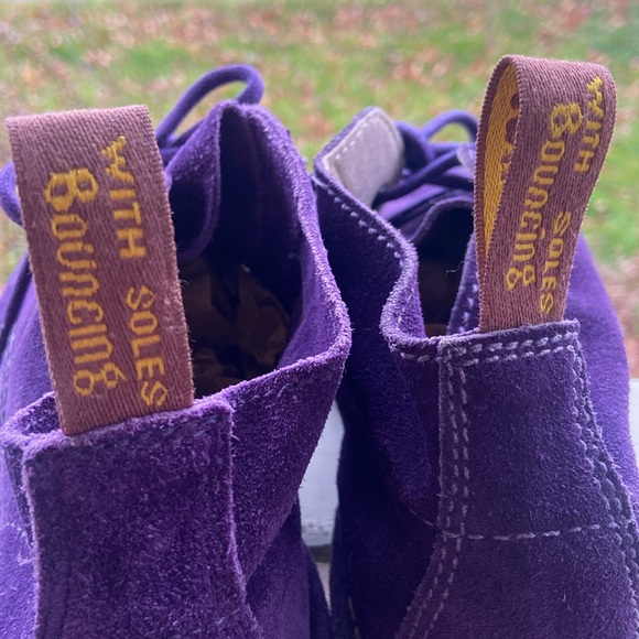 NWOB Dr. Martens Blythe Purple Suede 2-Eyelet Desert Chukka Boot Women's Size 6 - Picture 10 of 13